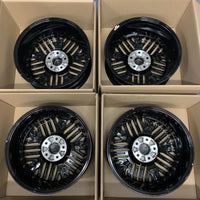 Genuine set of 4 Nissan Leaf 17" Alloy Wheels diamond Cut Gloss Black 6.5J 45