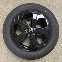 Genuine Nissan Qashqai 18" Black Alloy Wheel and Tyre