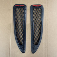 NEW Pair Genuine JAGUAR F type Right Left Hand Matt Black Bonnet VENTS