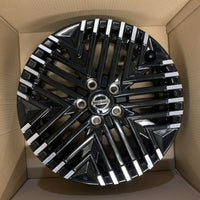 Genuine set of 4 Nissan Leaf 17" Alloy Wheels diamond Cut Gloss Black 6.5J 45