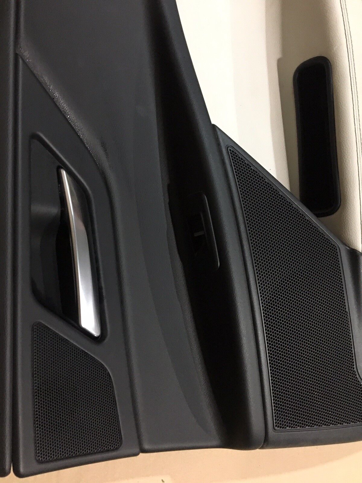 Jaguar XE Rear Door Card RH Cream Leather, Black Stitch  DG17