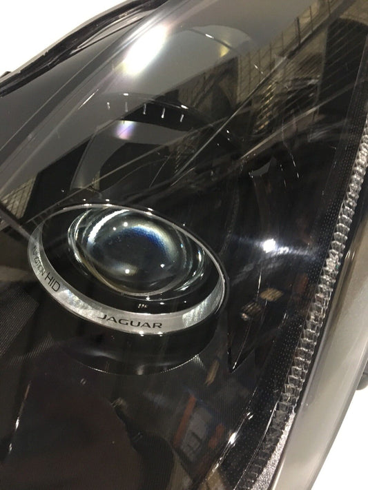 Genuine Jaguar F type HID RHD Black Headlight LH UK Spec T2R18056