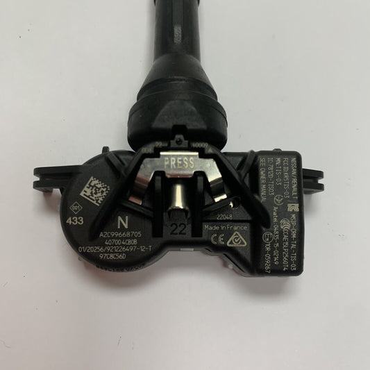 Genuine Renault TPMS Valve Tyre Pressure Sensor 407004CBOB