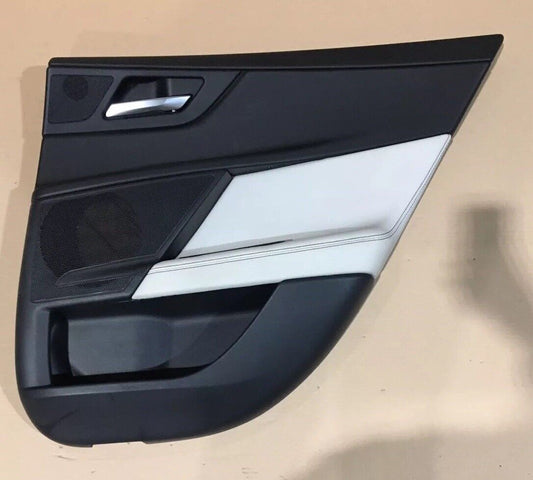 Jaguar XE Rear Door Card RH Cream Leather, Black Stitch  DG17