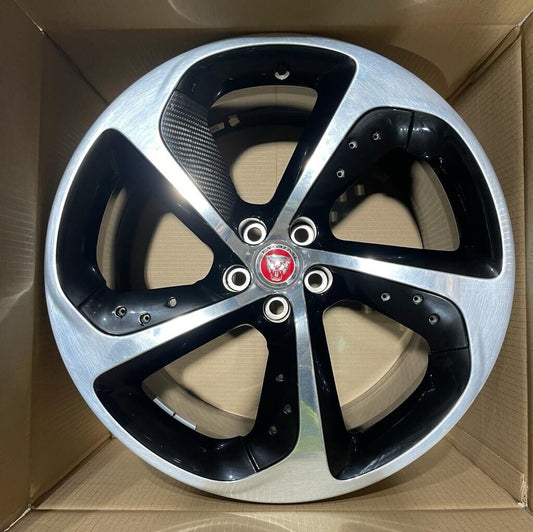 Genuine Jaguar F Type 20” Forged Aero  Alloy Wheel 10.5J Carbon Fibre T2R3293