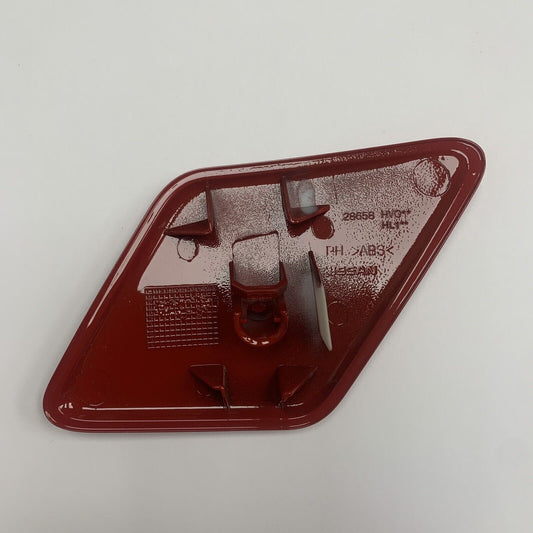 New Nissan Qashqai Headlight Red Right Hand Washer Jet Cover