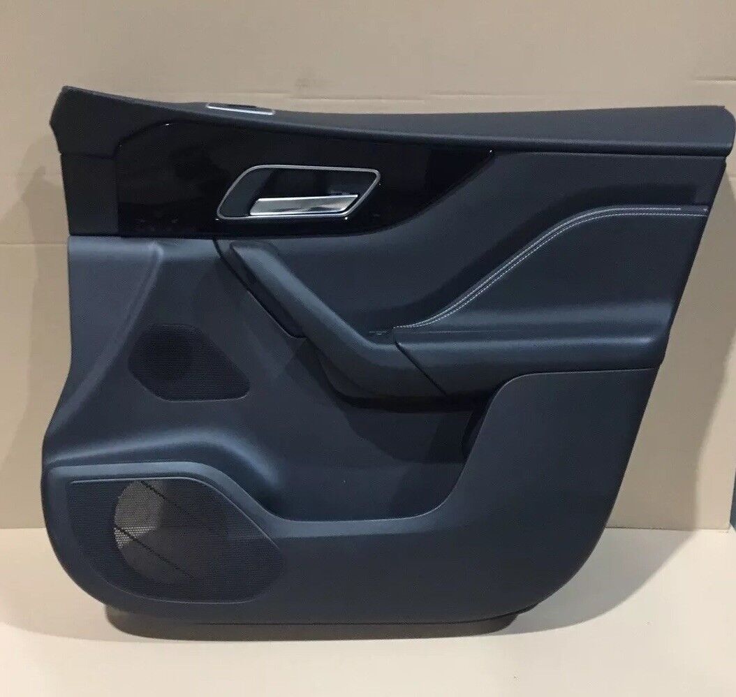 Jaguar Fpace Front Door Card LHD Passenger Side Leather, Cream Stitch LED DG5