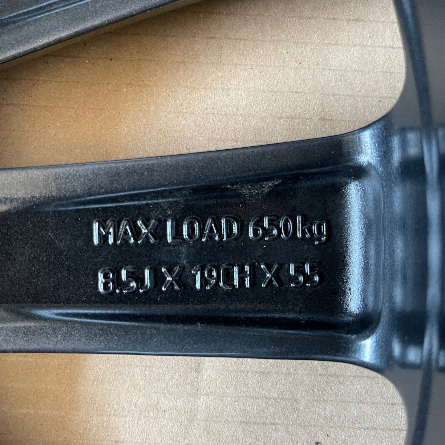 Jaguar XE Venom 19" Alloy Wheel Grey & Diamond Cut 8.5Jx19chx55 Gx7m-1007ga