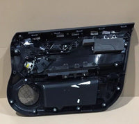 Jaguar XF Front Door Card LH Leather, Black Stitch  DG18