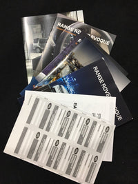 Brand New Range Rover Evoque Owners HandBook And Leather Wallet *german*
