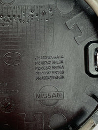 New Genuine Nissan Alloy 60mm Wheel Centre Cap Black Chrome 404326HL6A