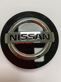 New Genuine Nissan Alloy 60mm Wheel Centre Cap Black Chrome 404326HL6A