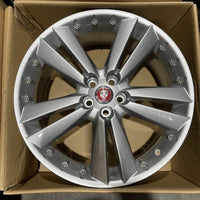 Genuine Set Of Jaguar  Silver Kalimnos 20” Xf Alloy Wheels 8.5jx20x 49 C2p12615