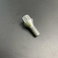 Single alloy wheel bolt nut lug M12 x 1.5 - m12x1.5, 17mm Hex, taper seat x1