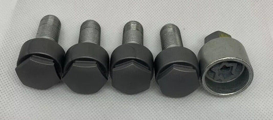 Genuine Set Of 4 Skoda Locking Wheel Nuts And Key 768 H