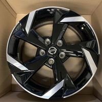 Genuine Nissan set of 4 Juke 17" alloy Wheels Diamond Cut Gloss Black 7J 35