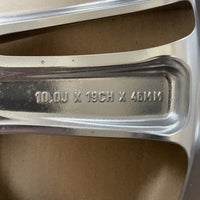 Genuine Jaguar XJ 19" Rear Toba Polished Alloy Wheel 10Jx19  C2d7282 Bw9m-1007ba