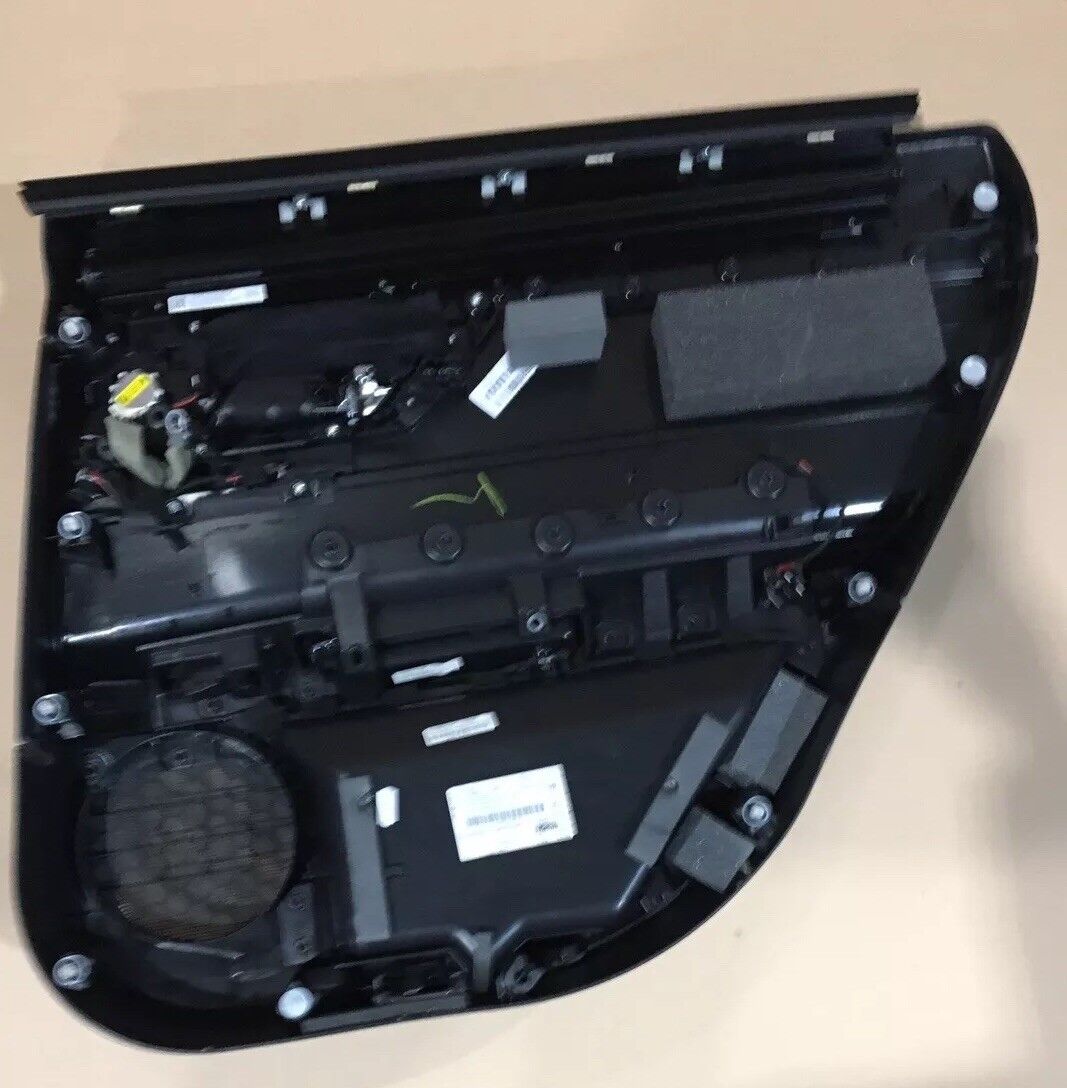 Jaguar XF X260 Rear Door Card LH Black Leather, Black Stitch DG10