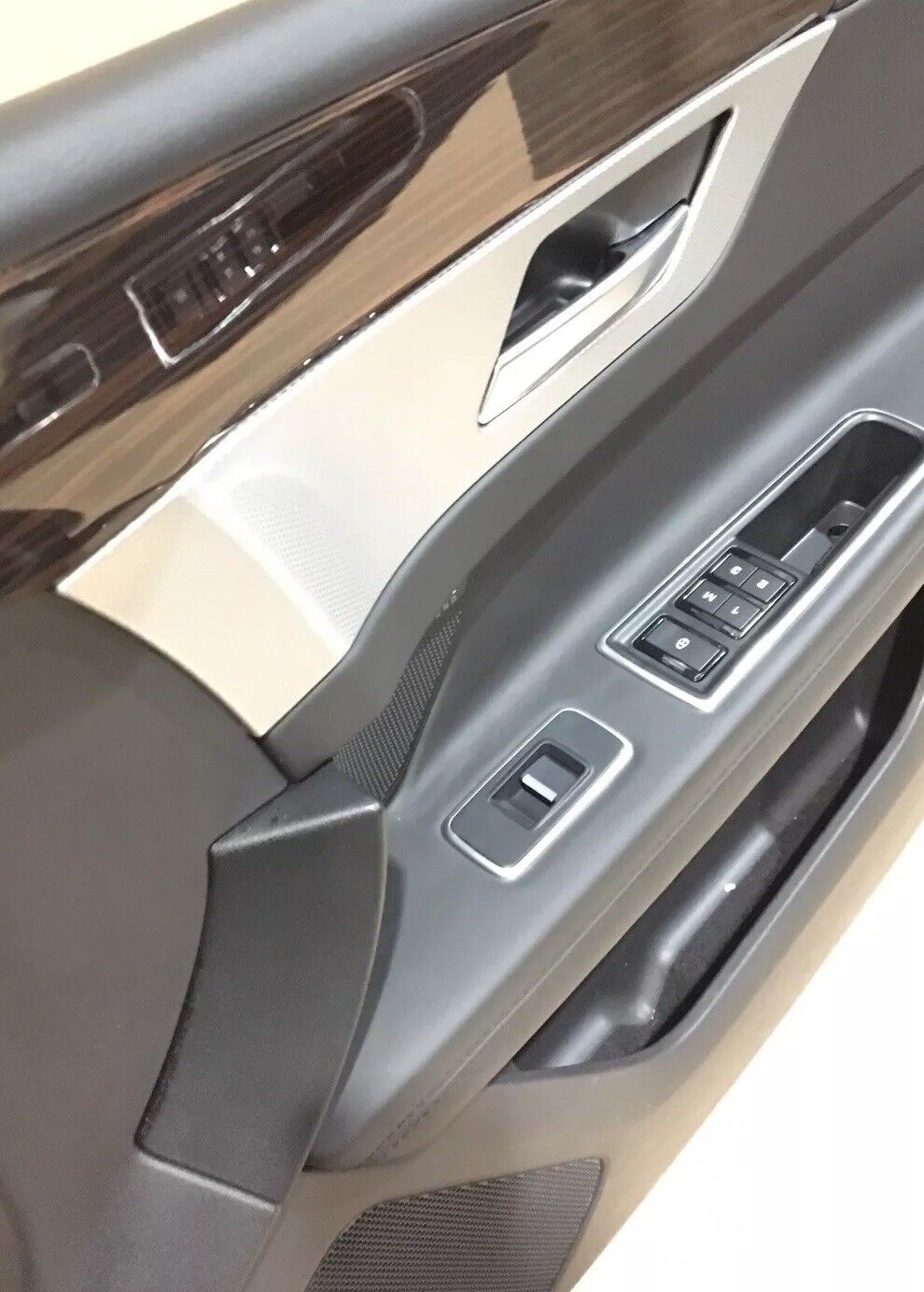 Jaguar XF X260 Front Door Card LHD RH Black Leather, Black Stitch DG12