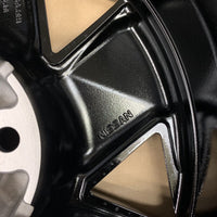 Genuine Set Nissan Leaf 16" Alloy Wheels diamond Cut Gloss Black 6.5J 40