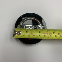 New Genuine Nissan Alloy 60mm Wheel Centre Cap Black Chrome 404326HL6A