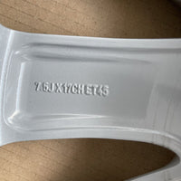 Genuine Jaguar XF 17" Turbine Alloy Wheel  9 Spoke Gx631007cb