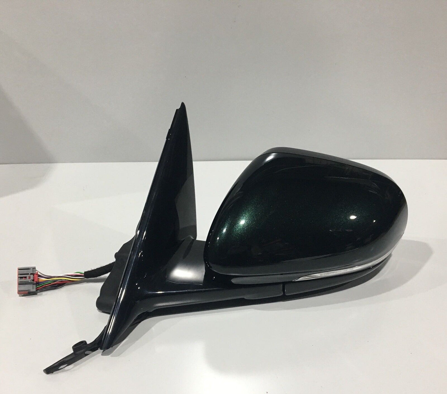 Jaguar XF Left Hand NS Door Mirror Metallic Green HGY 2008-2013 Wing Mirror