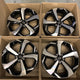 Genuine Set Of 4 Nissan Juke 19" Alloy Wheels Diamond Cut and Gloss Black 6PA3B