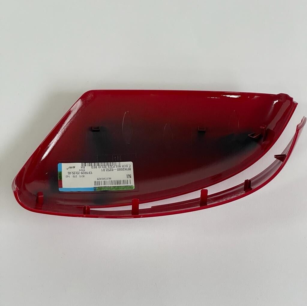 New Genuine 2017 Nissan Qashqai Right Hand Off Side Solid Red Door Mirror Cover
