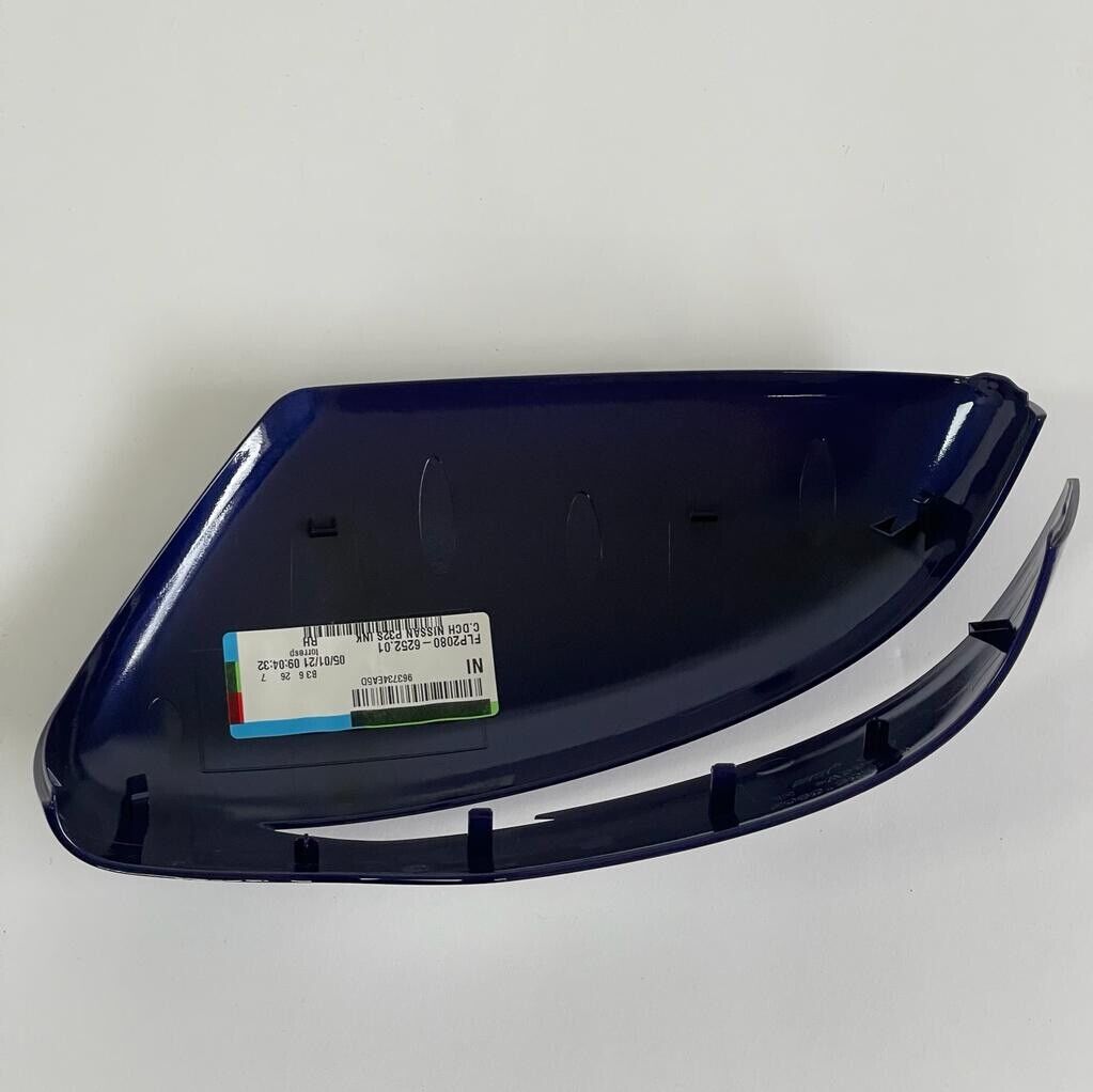 Genuine 2016 Nissan Qashqai Right Hand Off Side Ink Blue Door Mirror Cover Cap