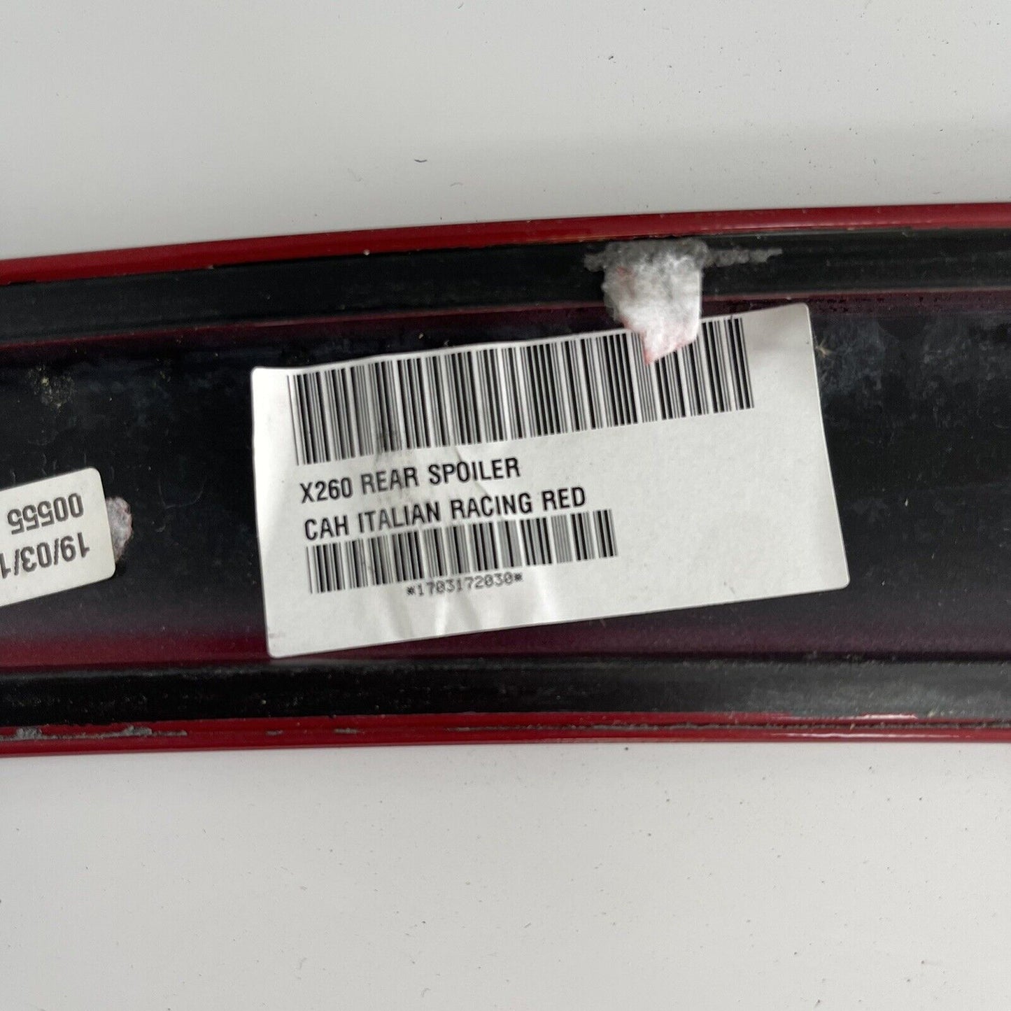 Genuine Jaguar all new XF X260 Standard Rear Spoiler | Cah Italian Racing Red