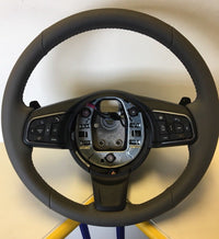 Genuine Jaguar XE Grey Leather Steering Wheel, Voice Control, Paddle Shift Etc
