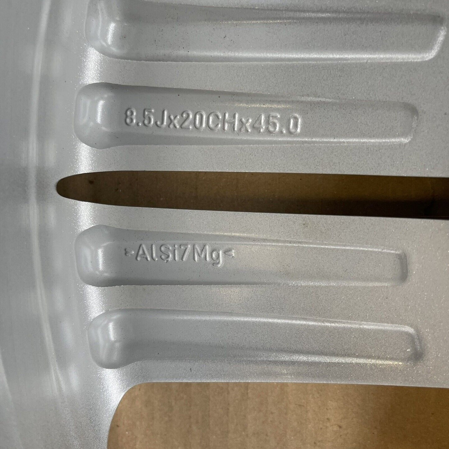 Jaguar 20" F pace Alloy Wheel Templar  5 Spoke Silver 8.5jx20 45 Hk83-1007-ga