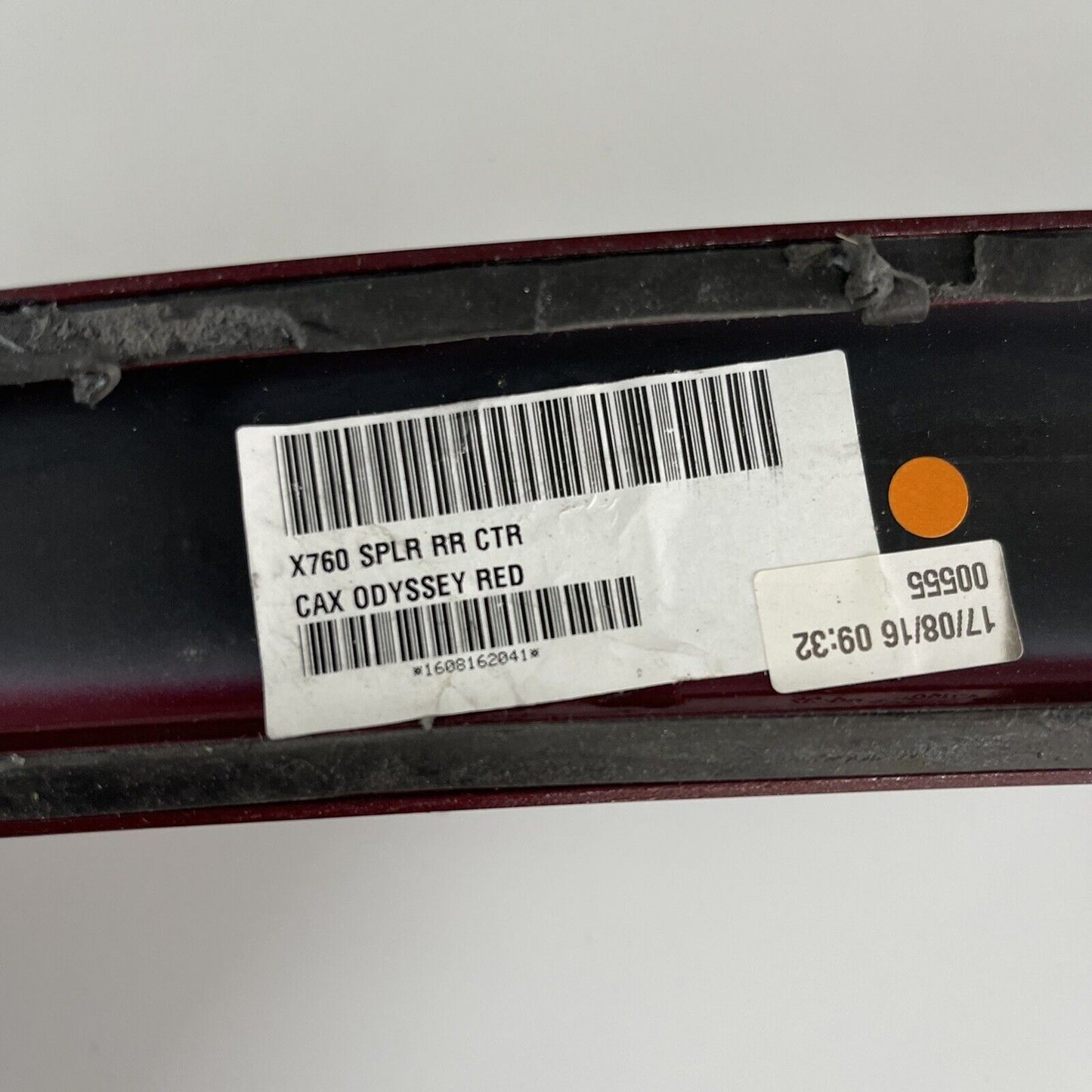 Genuine Jaguar XE Standard Rear Spoiler |Odyssey Red Cax