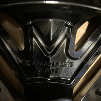 Genuine set of 4 Nissan Leaf 17" Alloy Wheels diamond Cut Gloss Black 6.5J 45