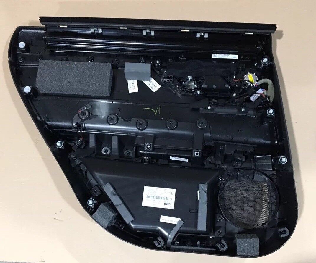 Jaguar XF X260 Rear Door Card RH Black Leather, Black Stitch DG11