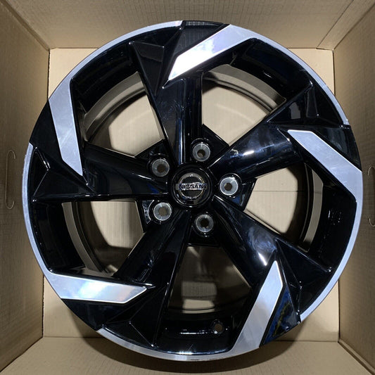 Genuine Nissan Juke 17" alloy Wheel Diamond Cut Gloss Black 7J 35 D03006PA3A