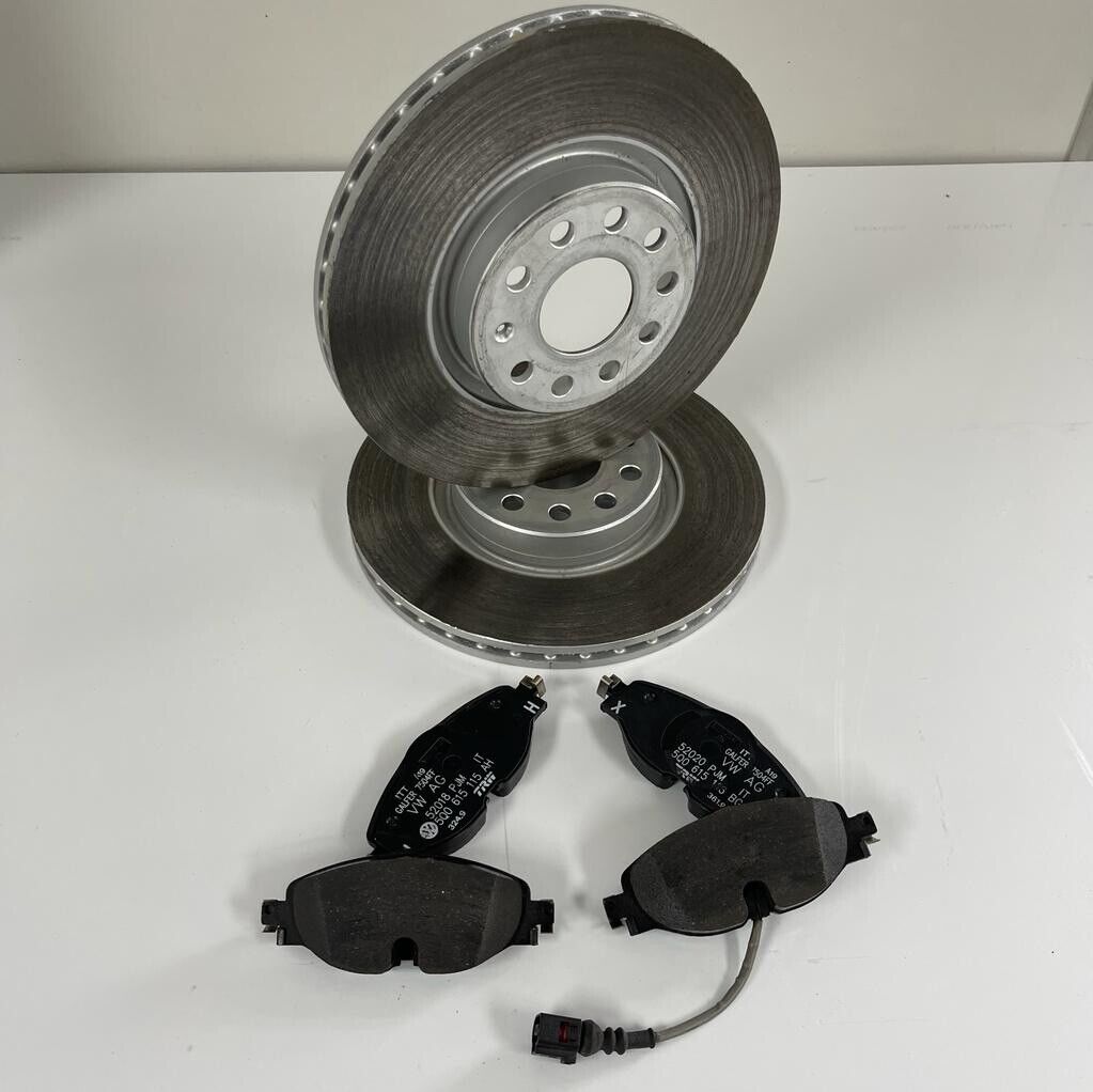Genuine VW Volkswagen Golf Set Front Brake Discs And Pads 8v0698151 5q0615301f