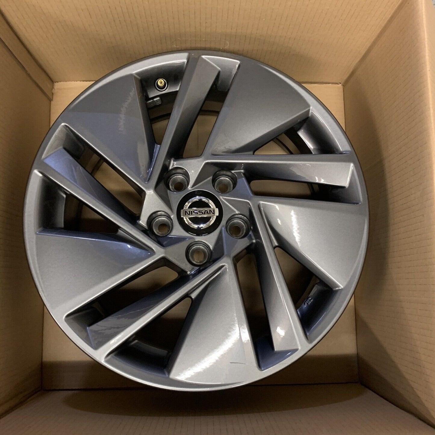 Genuine Set  Nissan Qashqai 17" Grey Alloy Wheels  7J 40 offset D03006UA2A