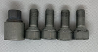 Genuine Vw Volkswagen Locking Wheel Nuts With Caps And Key 777 T