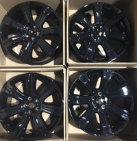 Set Of Range Rover L494 21" Silver Alloy Style 2 Gloss Black LR052489