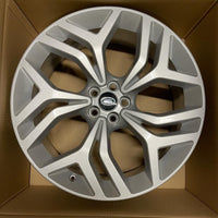 Genuine Range Rover Velar 21” Alloy Wheel Tree Evo  Sparkle Silver Lr141886