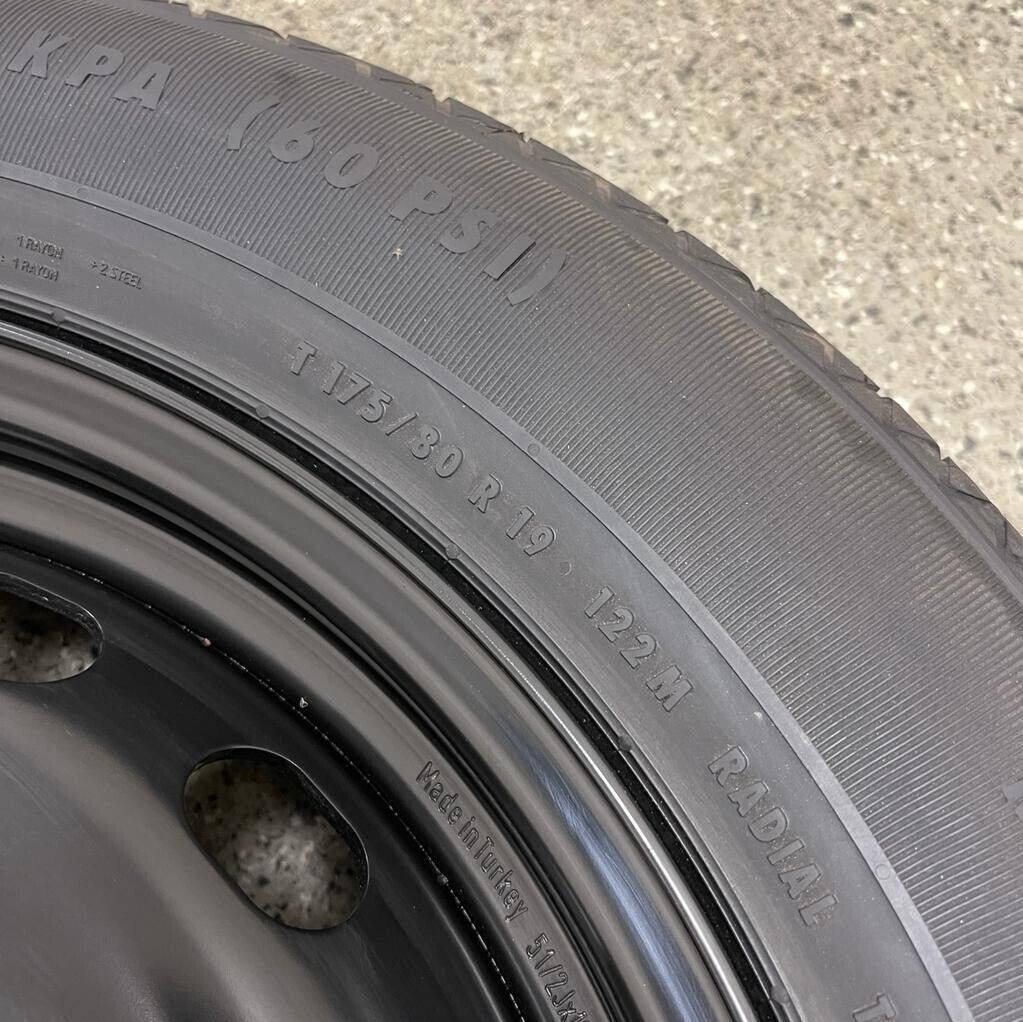 Jaguar F Pace  Space Saver Wheel & Tyre T175 80 R19 122m T4a3592