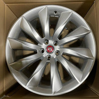 Genuine Jaguar F-Type 20” Turbine Alloy Wheel Silver 10.5J T2R1866