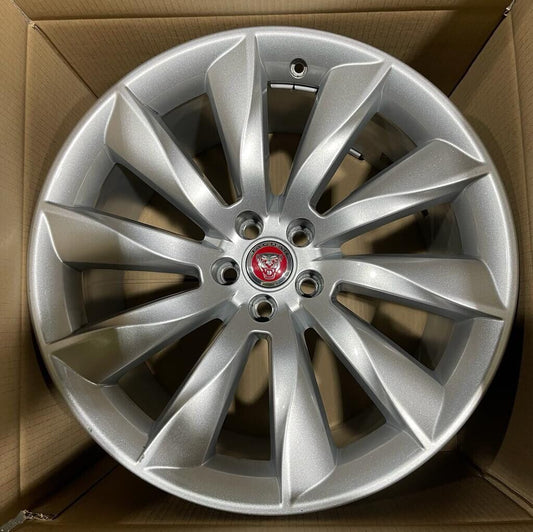 Genuine Jaguar F-Type 20” Turbine Alloy Wheel Silver 10.5J T2R1866