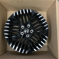 Genuine set of 4 Nissan Leaf 17" Alloy Wheels diamond Cut Gloss Black 6.5J 45