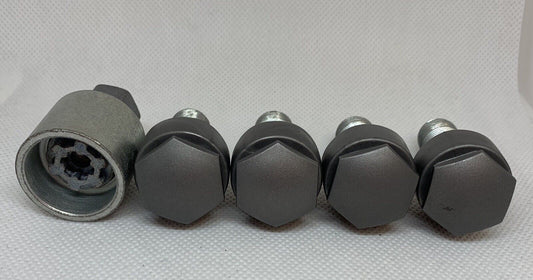 Genuine Vw Volkswagen Locking Wheel Nuts With Caps And Key 777 T