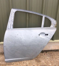 Genuine Jaguar XF Rear Door Passenger Side, Left Hand, N/S Bare Metal Door