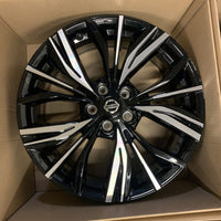 Genuine Set Of Nissan Juke 19" Alloy Wheel diamond Cut Gloss Black 7.5J 35