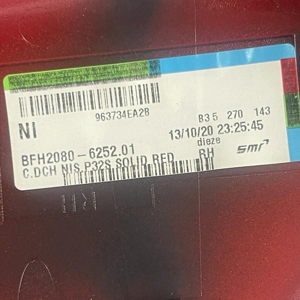 New Genuine 2018 Nissan Qashqai Right Hand Off Side Solid Red Door Mirror Cover